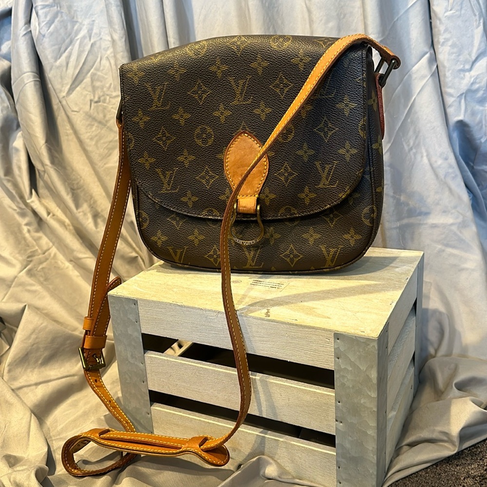 Louis Vuitton Vintage 1980's Saint Cloud Monogram Crossbody Bag